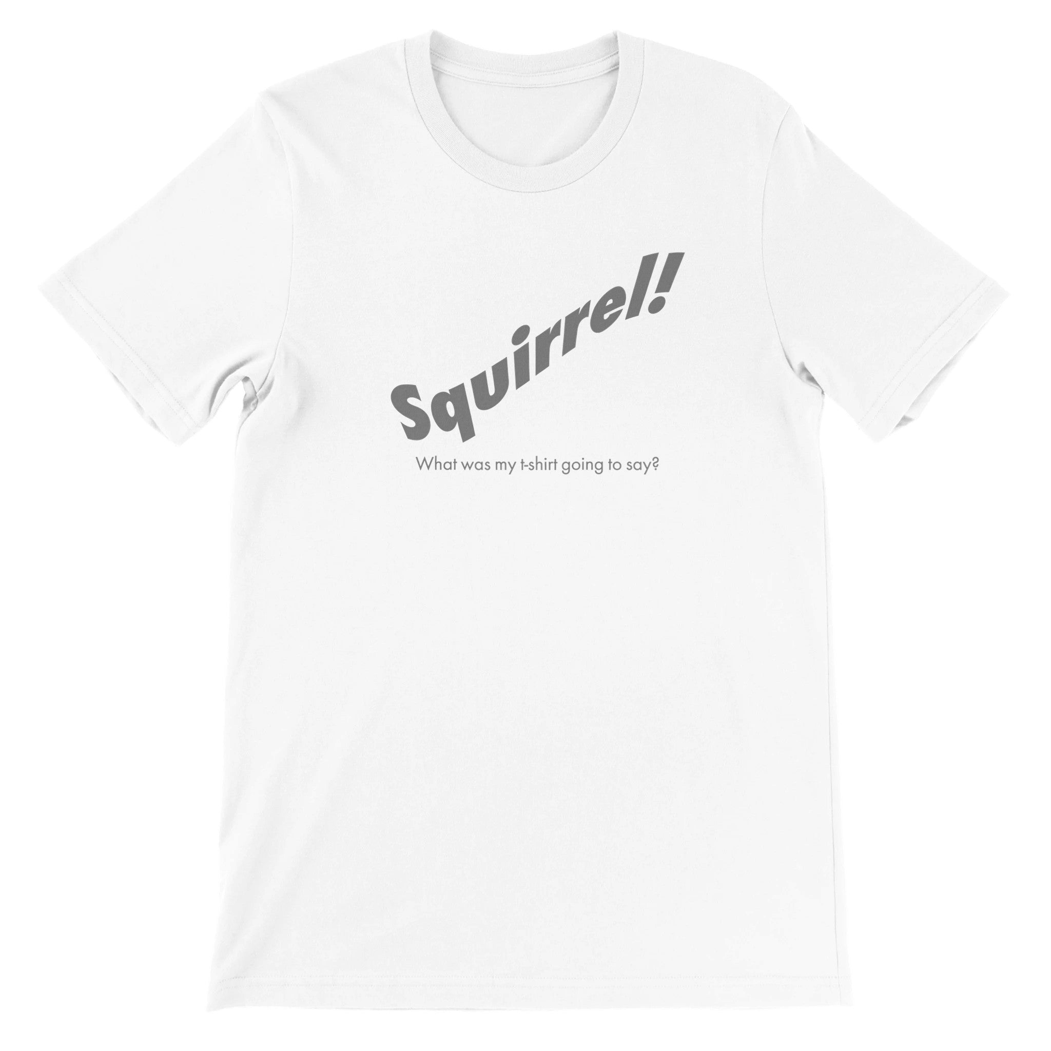 Squirrel! What was my t-shirt going to say?