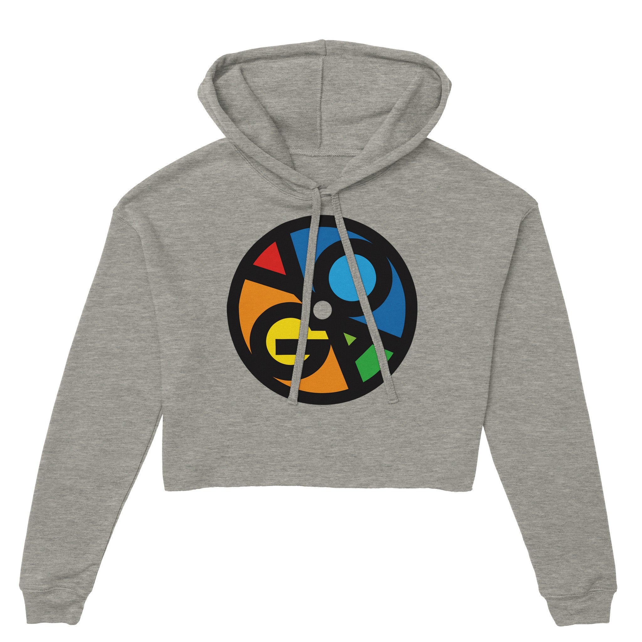 YOGA (Circle) - Women's Cropped Hoodie