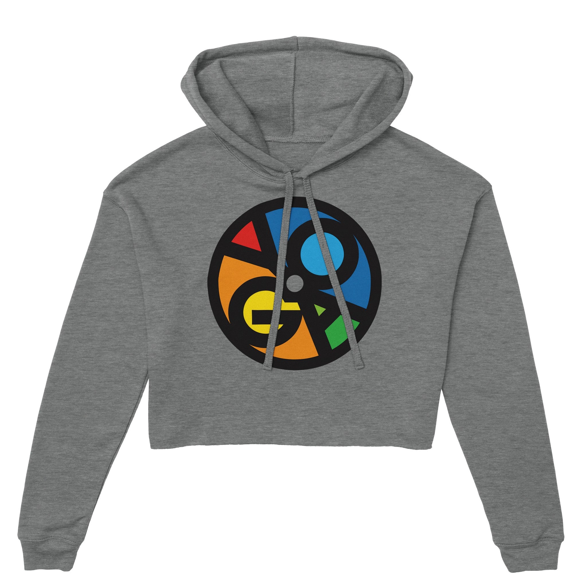 YOGA (Circle) - Women's Cropped Hoodie